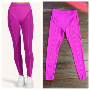 Peloton Brittany Allen Pink High Rise Leggings M Performance Activewear